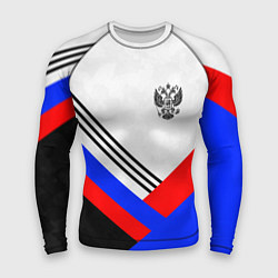 Рашгард мужской Герб России - минимализм, цвет: 3D-принт