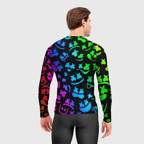 Мужской рашгард Marshmello x NASA gradient / 3D-принт – фото 4
