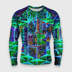 Рашгард мужской Психоделика узор кислотный, цвет: 3D-принт