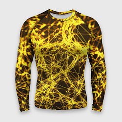 Мужской рашгард Золотые нити текстура
