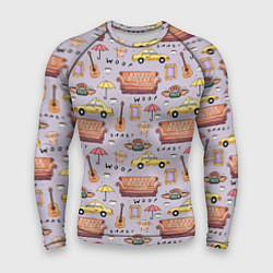 Мужской рашгард Друзья - паттерн