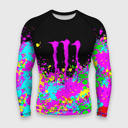 Рашгард мужской Monster energy краски неоновые, цвет: 3D-принт