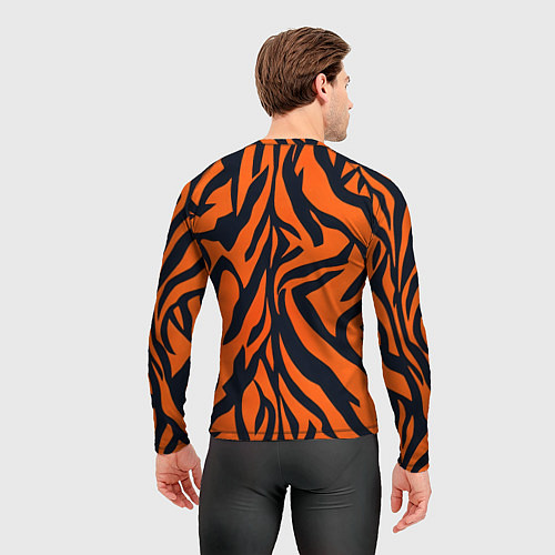 Мужской рашгард Расцветка тигра / 3D-принт – фото 4