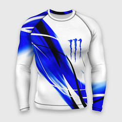 Рашгард мужской Monster energy линии абстракции, цвет: 3D-принт