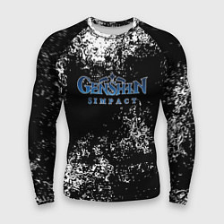 Рашгард мужской Genshin Impact брызги красок, цвет: 3D-принт