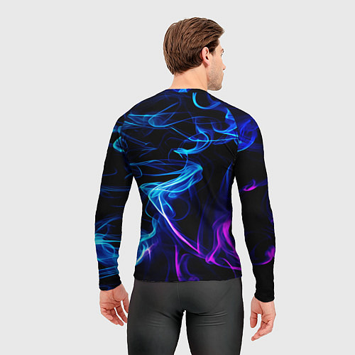Мужской рашгард Color blue pink / 3D-принт – фото 4