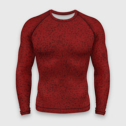 Мужской рашгард Тёмный красный в крапинку