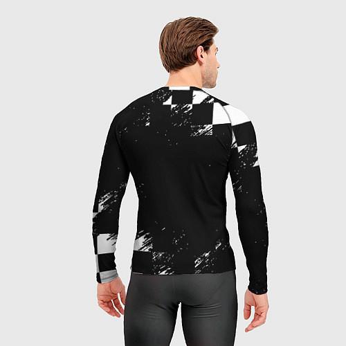 Мужской рашгард Doom краски клетка / 3D-принт – фото 4