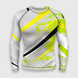 Рашгард мужской Color white light green, цвет: 3D-принт