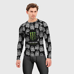 Рашгард мужской Monster energy медвежьи лапы, цвет: 3D-принт — фото 2