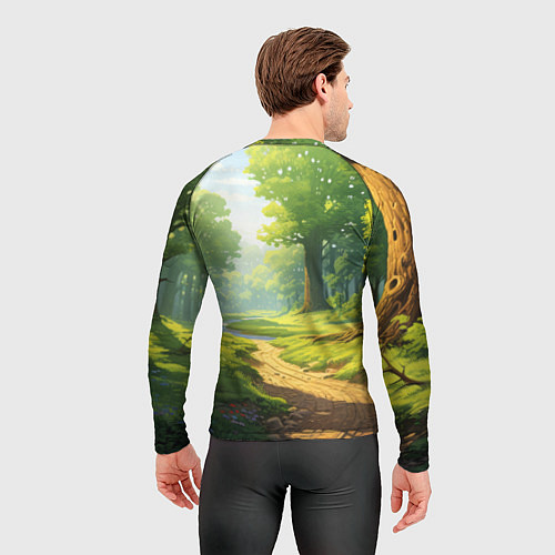Мужской рашгард Fabulous forest / 3D-принт – фото 4