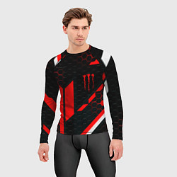 Рашгард мужской Monster energy sport geometry, цвет: 3D-принт — фото 2