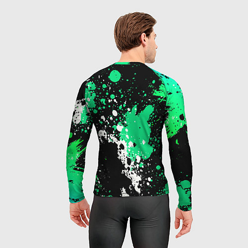 Мужской рашгард Geely на фоне брызг граффити / 3D-принт – фото 4