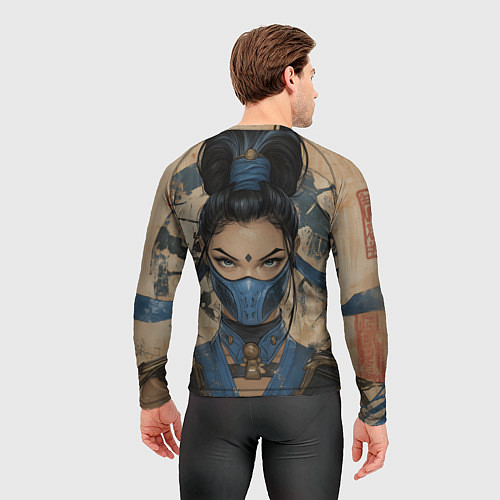 Мужской рашгард Mortal Kombat - Kitana / 3D-принт – фото 4