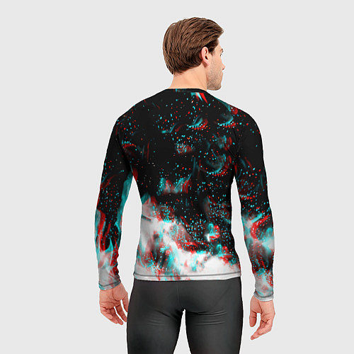 Мужской рашгард Monster energy огонь глитч / 3D-принт – фото 4