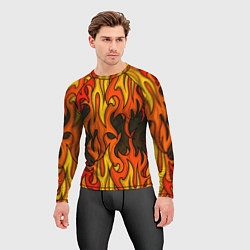 Рашгард мужской Языки пламени арт, цвет: 3D-принт — фото 2