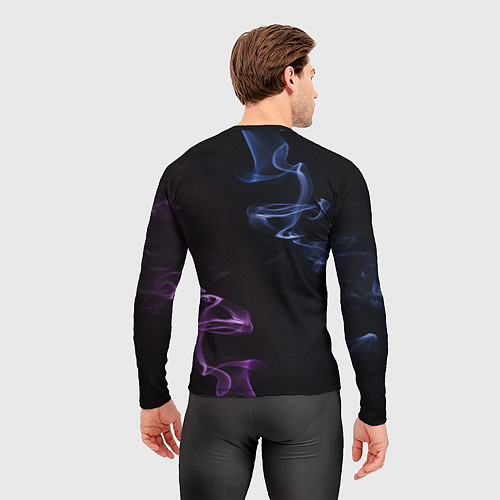 Мужской рашгард Color black blue pink / 3D-принт – фото 4
