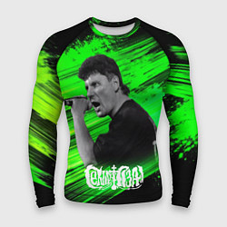 Рашгард мужской Юрий Хой с микрофоном, цвет: 3D-принт