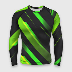 Рашгард мужской Color black green, цвет: 3D-принт