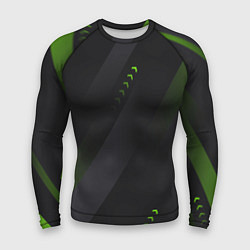 Рашгард мужской Color black green, цвет: 3D-принт
