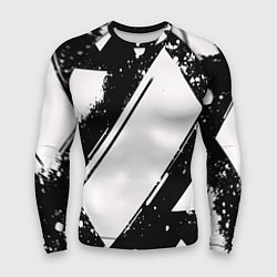 Рашгард мужской Color black white, цвет: 3D-принт