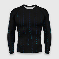 Рашгард мужской Color black blue, цвет: 3D-принт