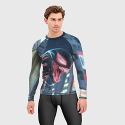 Рашгард мужской Чужой в аниме стиле, цвет: 3D-принт — фото 2