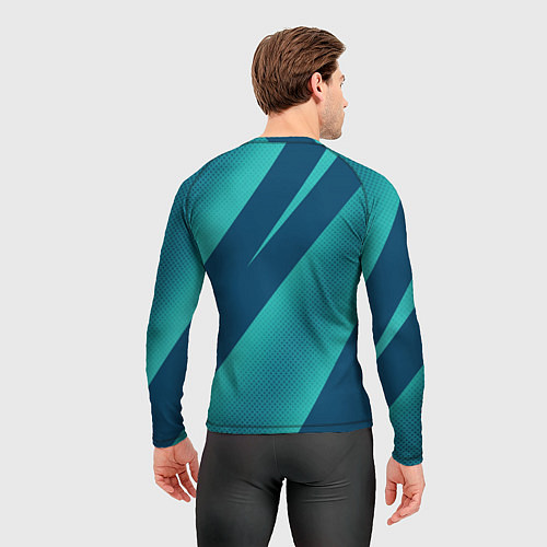 Мужской рашгард Haval sport сине-голубой / 3D-принт – фото 4