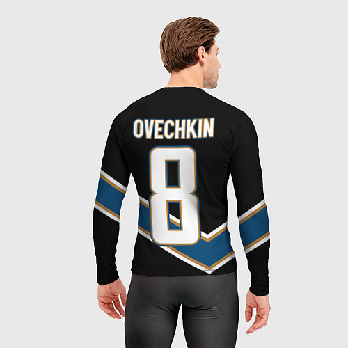 Мужской рашгард Александр Овечкин темная форма / 3D-принт – фото 4
