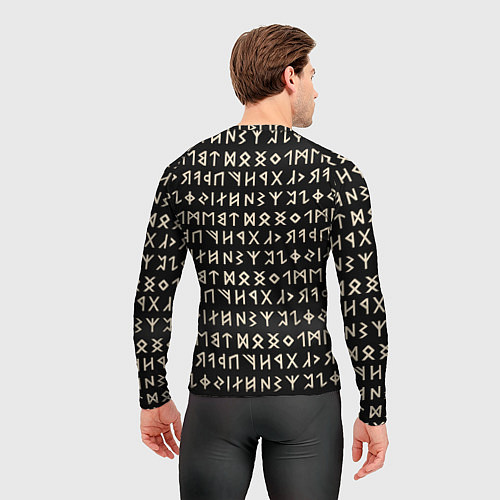 Мужской рашгард Древние руны викингов / 3D-принт – фото 4