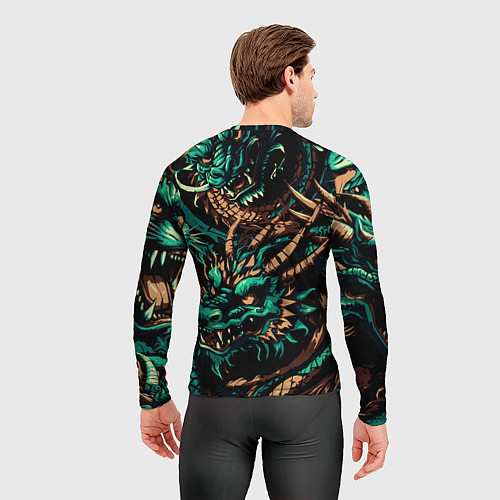Мужской рашгард Японские драконы ирезуми / 3D-принт – фото 4