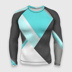 Рашгард мужской Color black blue, цвет: 3D-принт