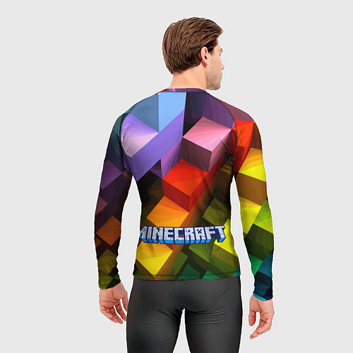 Мужской рашгард Minecraft - pattern / 3D-принт – фото 4