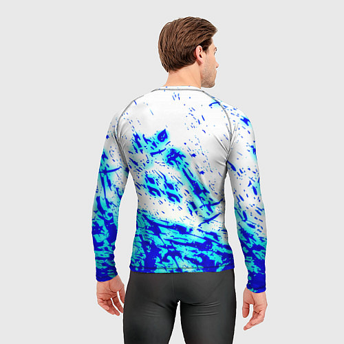 Мужской рашгард Daysgone голубые краски / 3D-принт – фото 4