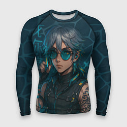 Рашгард мужской Аль-Хайтам в стиле киберпанка, цвет: 3D-принт