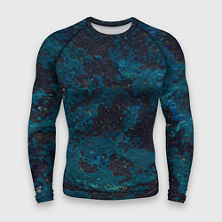 Мужской рашгард Черно-синий бетон