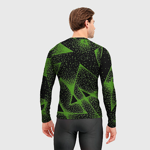 Мужской рашгард Triangles with dots / 3D-принт – фото 4