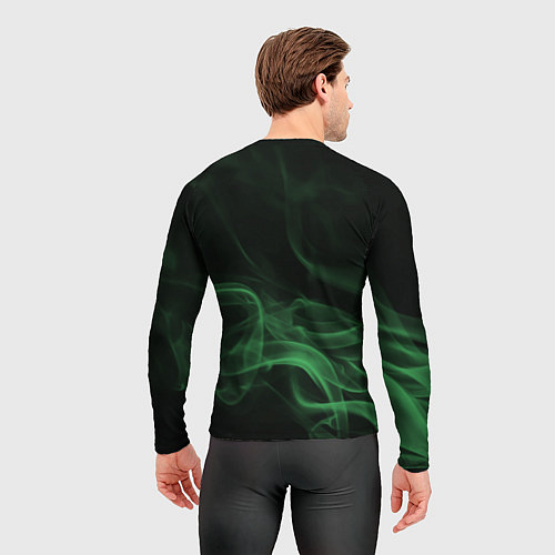 Мужской рашгард Color smoke green / 3D-принт – фото 4