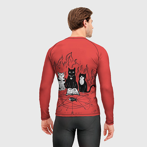 Мужской рашгард Котики колдуют / 3D-принт – фото 4