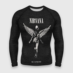 Мужской рашгард Nirvana in utero обложка альбома