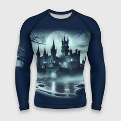 Мужской рашгард Готический замок у пруда