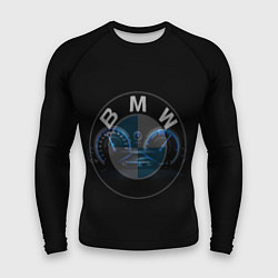 Рашгард мужской BMW спидометр и логотип, цвет: 3D-принт