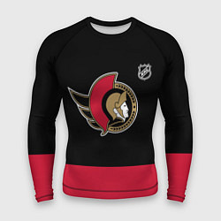 Рашгард мужской Оттава Сенаторз хоккей, цвет: 3D-принт