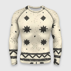 Мужской рашгард Африканские примитивные узоры