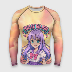 Рашгард мужской Билли Айлиш в аниме стиле, цвет: 3D-принт