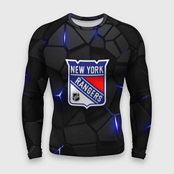 Рашгард мужской Нью Йорк Рейнджерс - НХЛ хоккей, цвет: 3D-принт