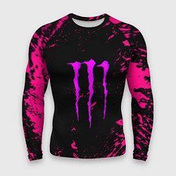 Мужской рашгард Monster energy неоновые краски лого