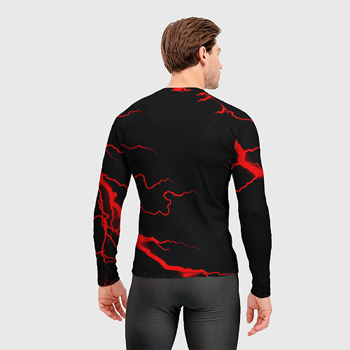 Мужской рашгард Monster energy storm red / 3D-принт – фото 4