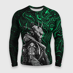 Рашгард мужской Японский кибернетический Они, цвет: 3D-принт