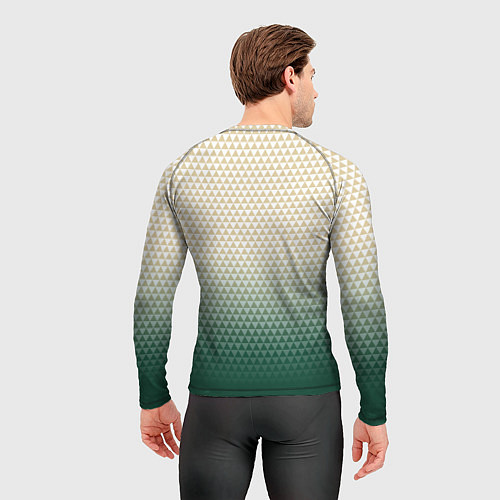 Мужской рашгард Миннесота Уайлд - геометрический градиент / 3D-принт – фото 4